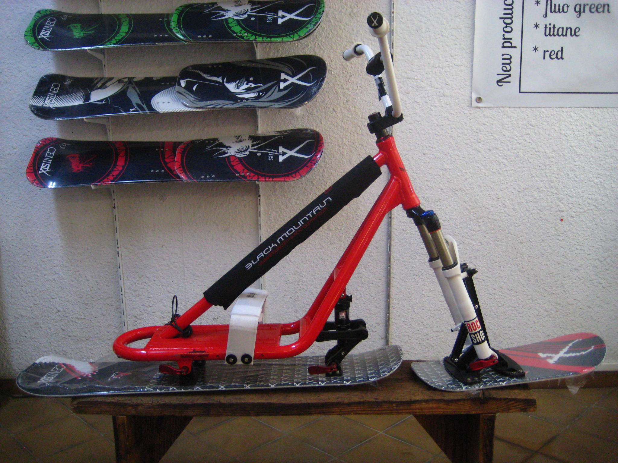 snowscoot black mountain torik fx 2017 rouge