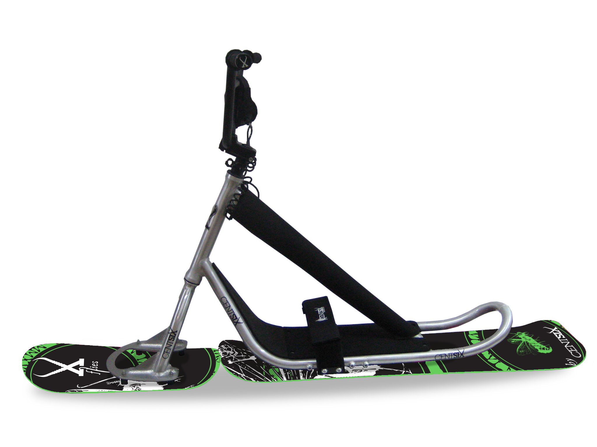 snowscoot centsix x-flies green 2017