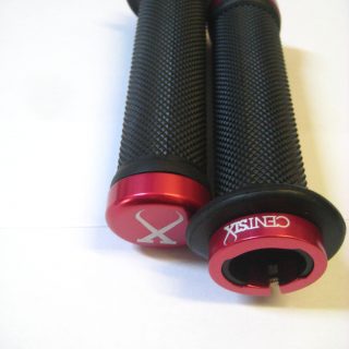 poignée noir double lock on rouge