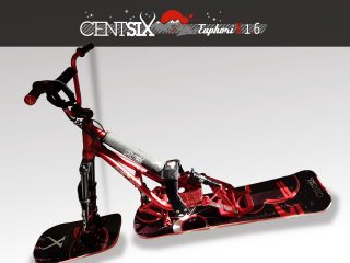 Snowscoot Centsix EuphoriX 1.6 rouge et boards Centsix GalactX rouges