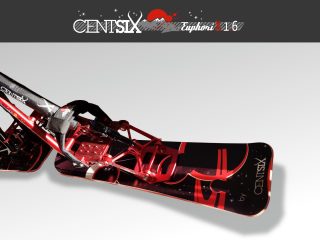 Snowscoot Centsix EuphoriX 1.6 rouge et boards Centsix GalactX rouges