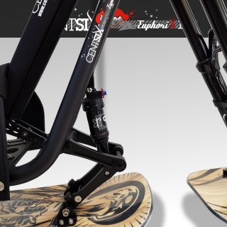 Snowscoot Centsix EuphoriX 1.6 noir et boards Centsix Rigor Mortix wood