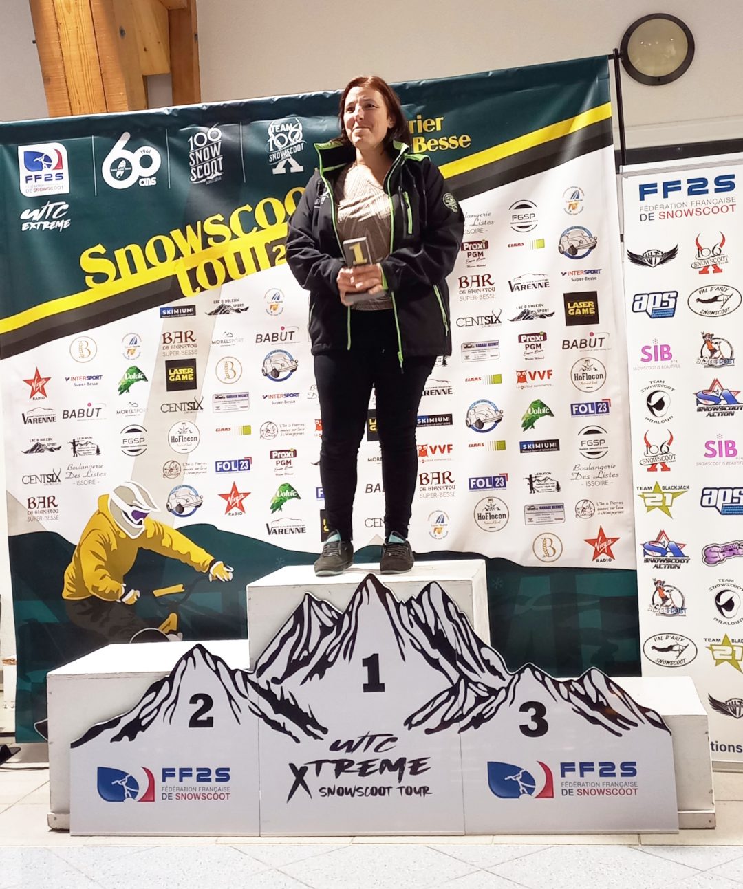 X'trème Snowscoot Tour 2022 Super-Besse, podium Féminin
