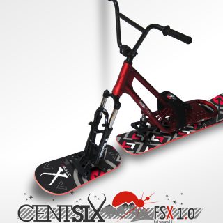Snowscoot Centsix FSX 1.0 rouge et board Centsix FACE Arrow II