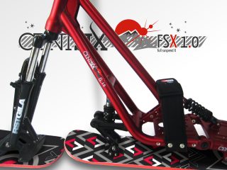 Snowscoot Centsix FSX 1.0 rouge et board Centsix FACE Arrow II