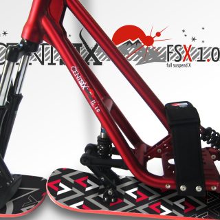 Snowscoot Centsix FSX 1.0 rouge et board Centsix FACE Arrow II