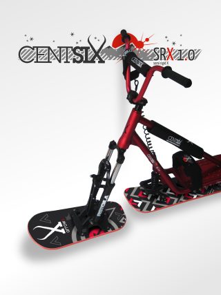 Snowscoot Centsix SRX 1.0 rouge et board Centsix FACE Arrow II