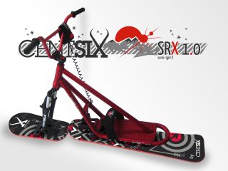 Snowscoot Centsix SRX 1.0 rouge et board Centsix FACE Arrow II