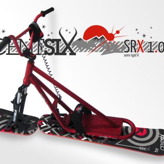 Snowscoot Centsix SRX 1.0 rouge et board Centsix FACE Arrow II