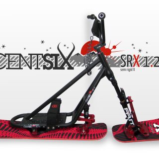 Snowscoot Centsix SRX 1.2 noir et board Centsix GenetiX rouge