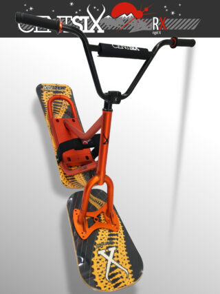 Snowscoot rigide Centsix RX orange, board GenetiX jaune