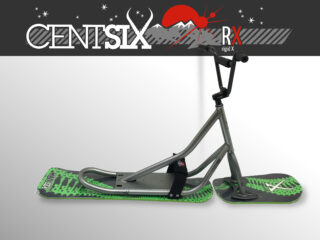 Snowscoot rigide Centsix RX titane, board GenetiX verte