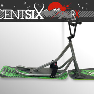 Snowscoot rigide Centsix RX titane, board GenetiX verte