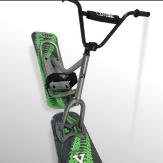 Snowscoot rigide Centsix RX titane, board GenetiX verte
