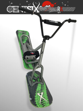 Snowscoot rigide Centsix RX titane, board GenetiX verte