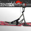 Snowscoot rigide Centsix RX titane, board GenetiX rouge