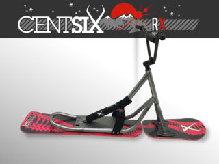 Snowscoot rigide Centsix RX titane, board GenetiX rouge