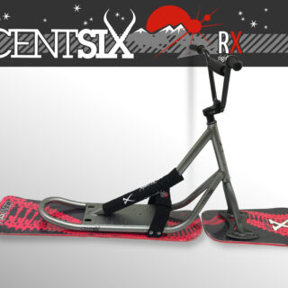 Snowscoot rigide Centsix RX titane, board GenetiX rouge