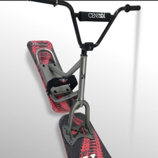 Snowscoot rigide Centsix RX titane, board GenetiX rouge