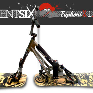 Snowscoot Centsix EuphoriX 1.6 titane avec board Centsix Rigor Mortix bois