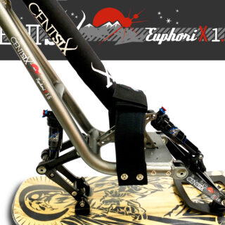 Snowscoot Centsix EuphoriX 1.6 titane avec board Centsix Rigor Mortix bois