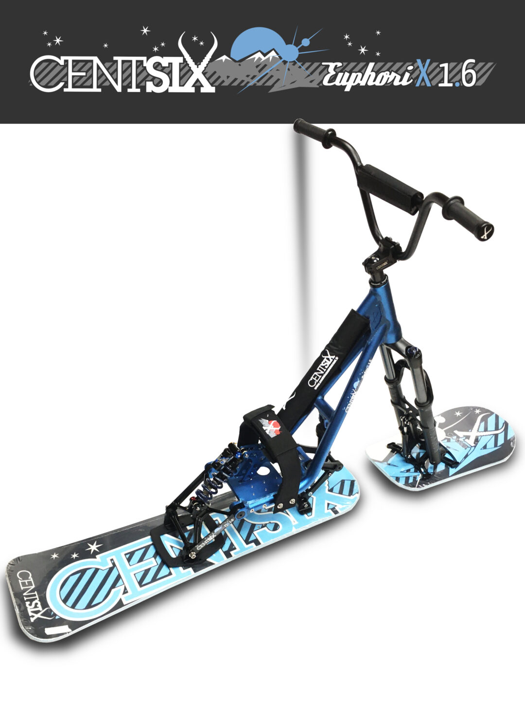 Snowscoot Centsix Euphorix Spring Blue Black board Centsix ClassiX blue