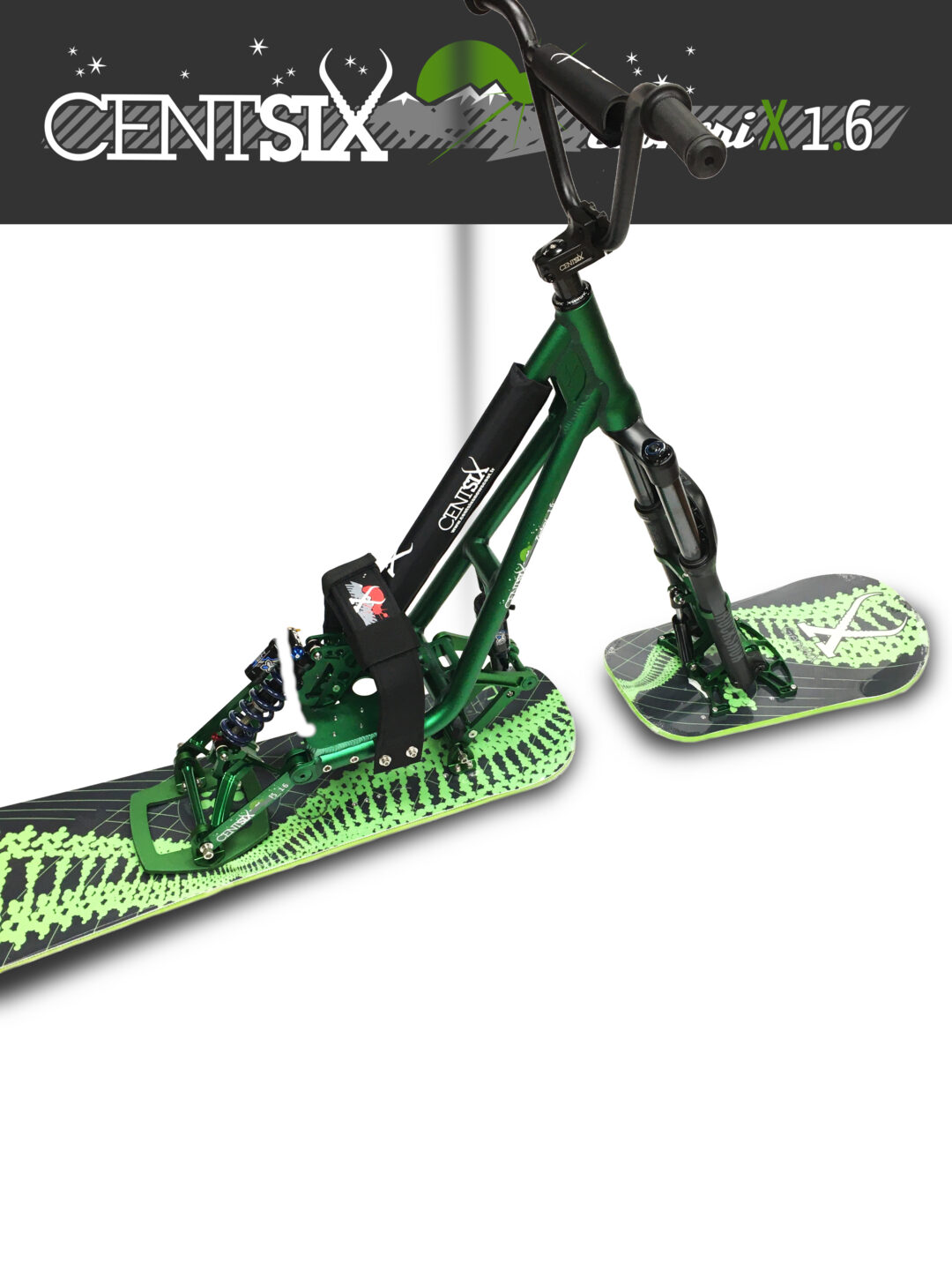 Snowscoot Centsix Euphorix 1.6 boards Centsix GenetiX vertes.