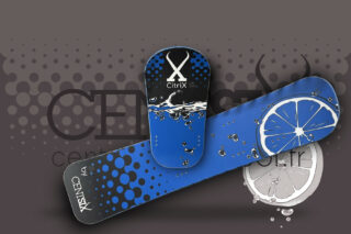 Board Race snowscoot Centsix CitriX 2024 bleue.