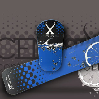 Board Race snowscoot Centsix CitriX 2024 bleue.
