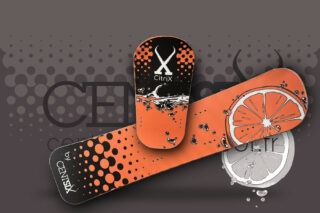 Board Race snowscoot Centsix CitriX 2024 orange.