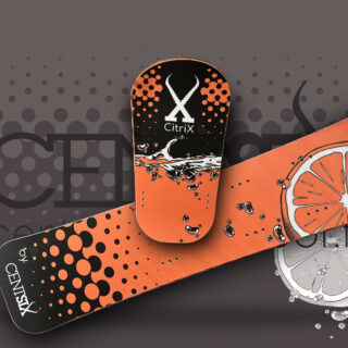 Board Race snowscoot Centsix CitriX 2024 orange.