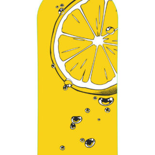 Design board Race snowscoot Centsix CitriX 2024 jaune.