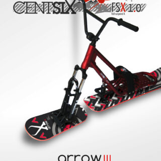 Snowscoot tout suspendu Centsix FSX 1.0 rouge, board Centsix race Arrow III