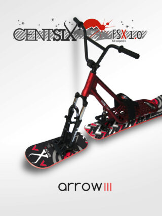 Snowscoot tout suspendu Centsix FSX 1.0 rouge, board Centsix race Arrow III