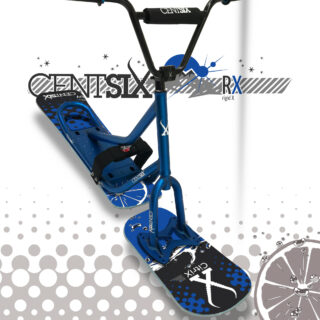 Snowscoot Centsix rigide RX bleu, board Centsix Race CitriX bleue.