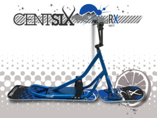 Snowscoot Centsix rigide RX bleu, board Centsix Race CitriX bleue.