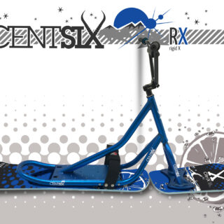 Snowscoot Centsix rigide RX bleu, board Centsix Race CitriX bleue.