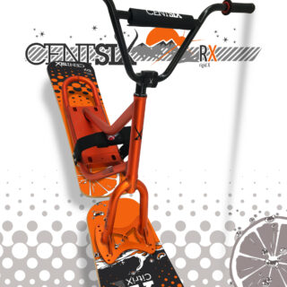 Snowscoot Centsix rigide RX orange, board Centsix Race CitriX orange.