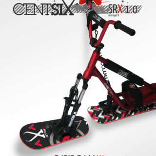 Snowscoot semi rigide Centsix SRX 1.0 rouge, board Centsix race Arrow III