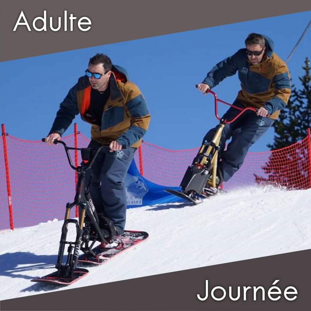 Réservation : Location de Snowscoot adulte journée à 40 à 80 €