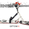 Snowscoot rigide Centsix GeneriX silver avec boards Centsix Arrow III