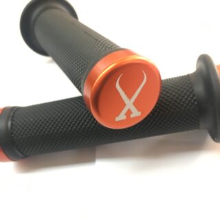 poignées Centsix double lock on noir orange