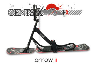 Snowscoot rigide Centsix RX noir et board Centsix Arrow III