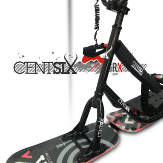Snowscoot rigide Centsix RX noir et board Centsix Arrow III